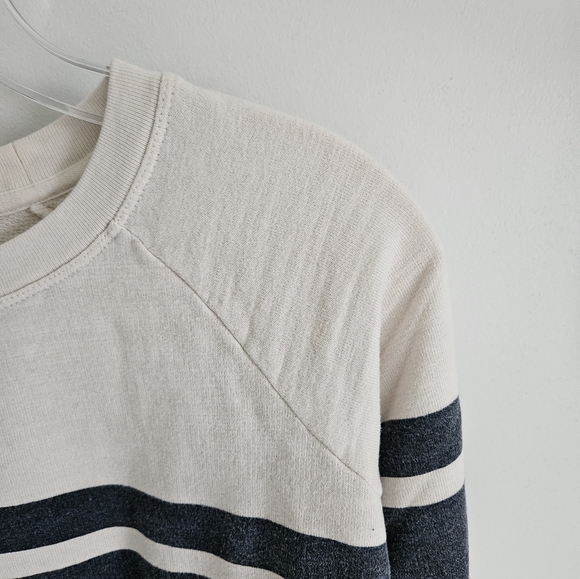 J. Crew Vintage Fleece Rugby Stripes Style Top - Picture 4 of 8